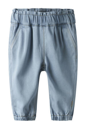 regular waist regular fit jeans light blue denim
