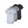 NAME IT BABY romper - blauw/grijs/donkerblauw (set van 3)