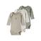 NAME IT BABY romper - bruin/groen/grijs (set van 3)