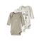NAME IT BABY romper - groen/wit/grijs (set van 3)