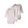 NAME IT BABY romper - lichtroze/ecru/lila (set van 3)