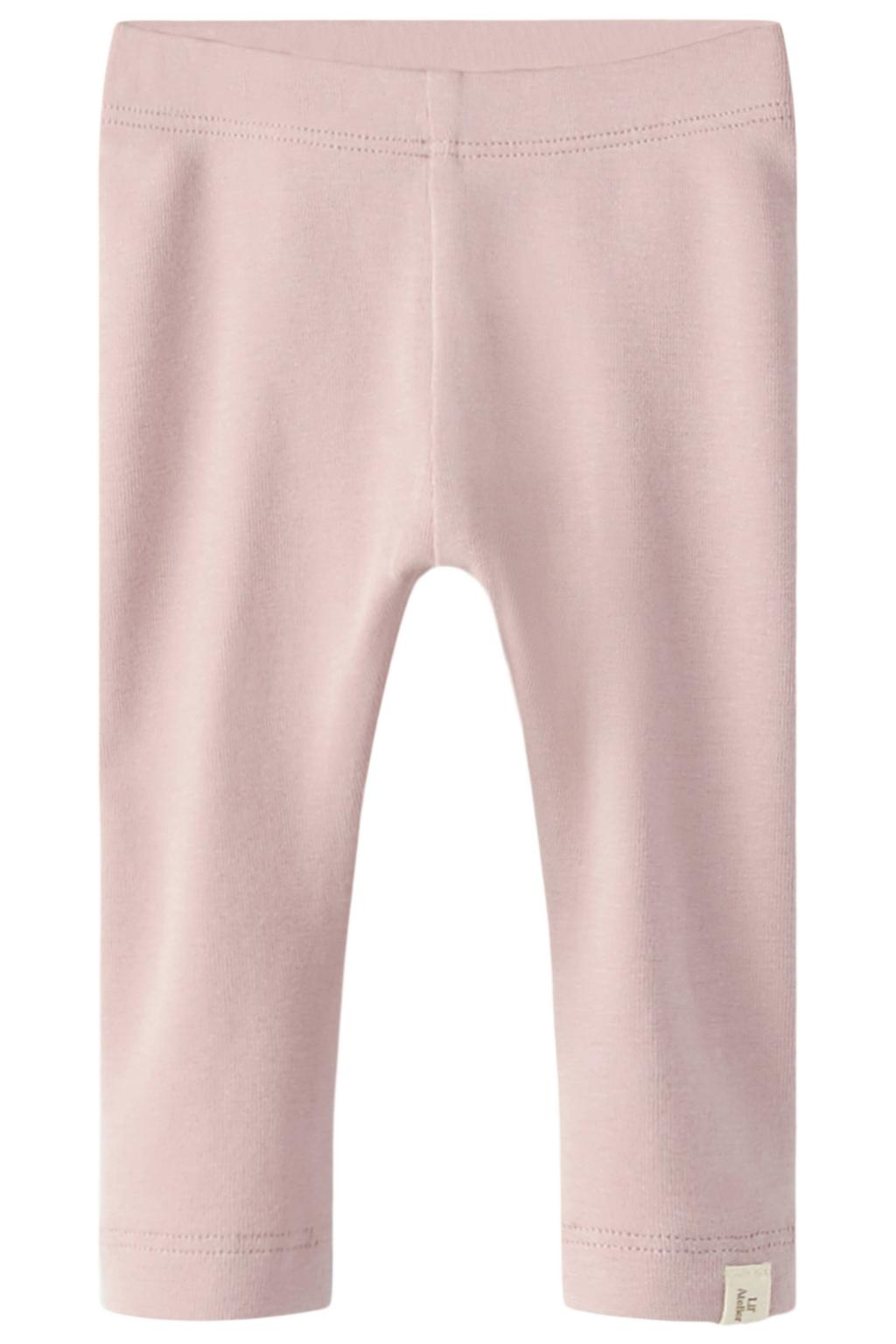 Lichtroze jongens en meisjes LIL' ATELIER BABY casual broek van katoen met slim fit, elastische tailleband en effen