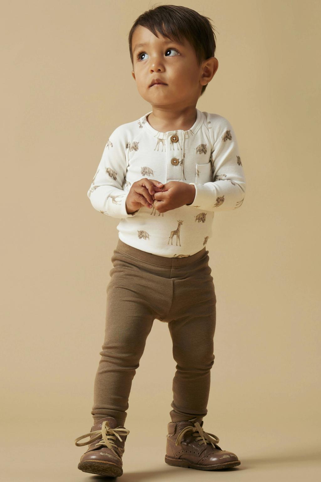 LIL' ATELIER BABY romper met all over print wit