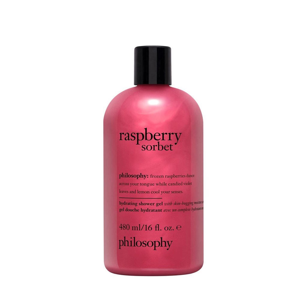 philosophy raspberry sorbet hydrating shower gel - 480 ml