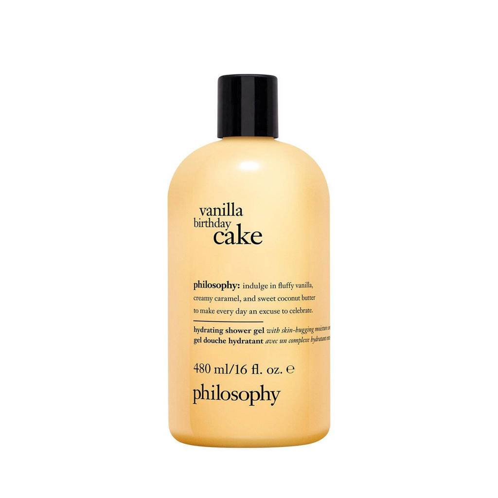 philosophy vanilla birthday cake hydrating shower gel - 480 ml