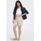 ONLY MATERNITY regular high waist zwangerschaps casual short ecru