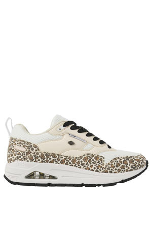 Lennox chunky sneakers wit/beige.bruin