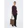 ONLY MATERNITY zwangerschaps top donkerpaars rib gebreid