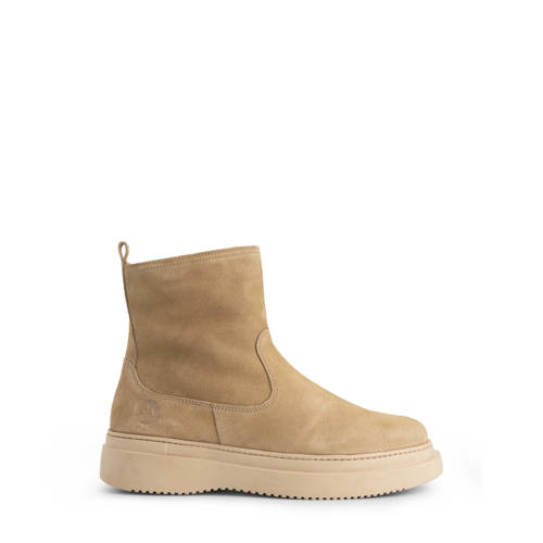 Travelin Okanagan gevoerde suède enkelboots beige afbeelding