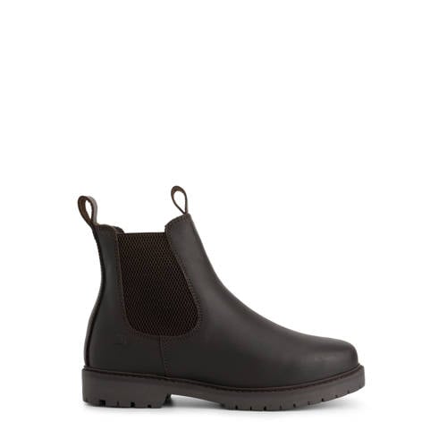 Travelin Raufoss gevoerde leren chelsea boots donkerbruin afbeelding