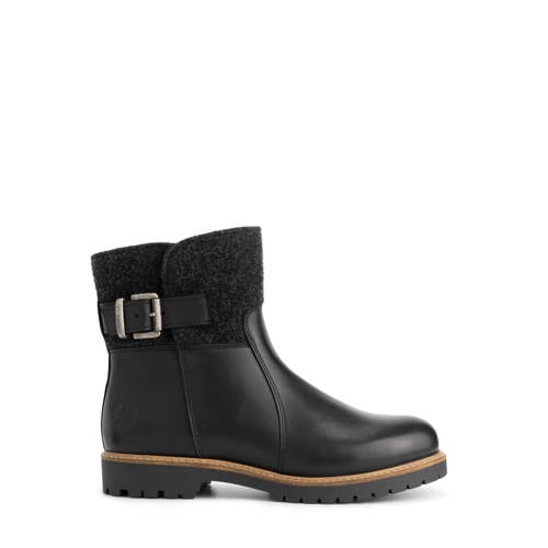 Travelin Orkla gevoerde leren enkelboots zwart afbeelding