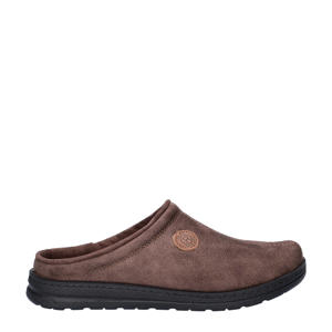 nubuck pantoffels bruin