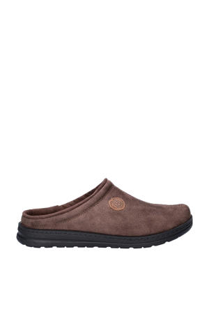 nubuck pantoffels bruin