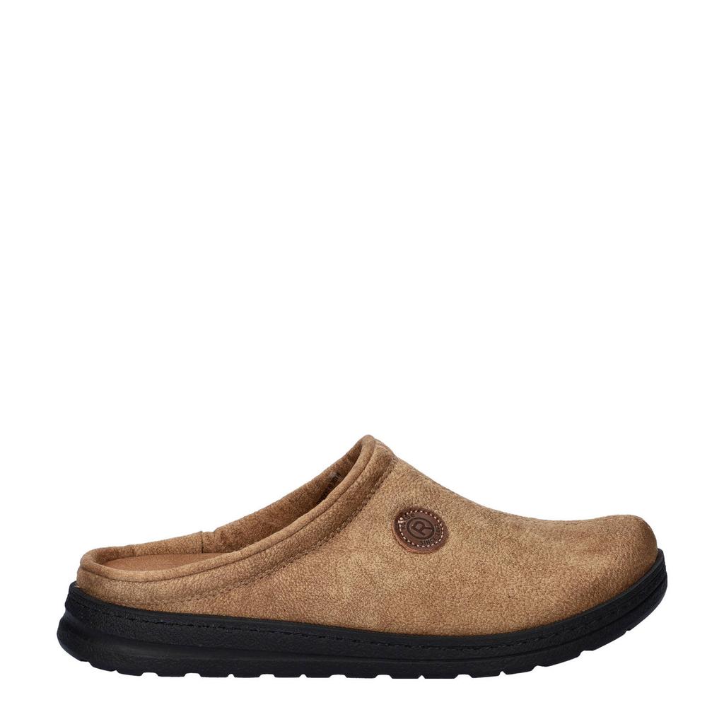 Beige heren Rohde nubuck pantoffels
