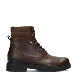Toni leren veterboots bruin