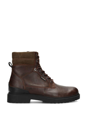 Toni leren veterboots bruin