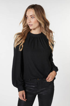 top zwart met lurex