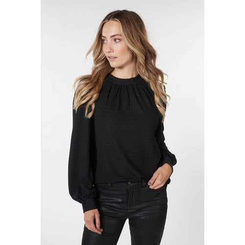 Esqualo top zwart met lurex afbeelding