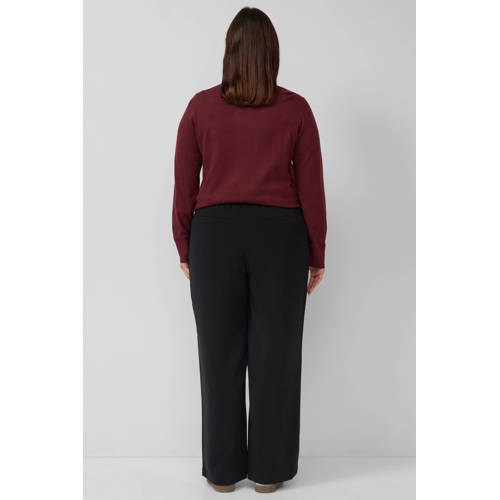 s.Oliver Curve straight regular waist casual broek zwart afbeelding