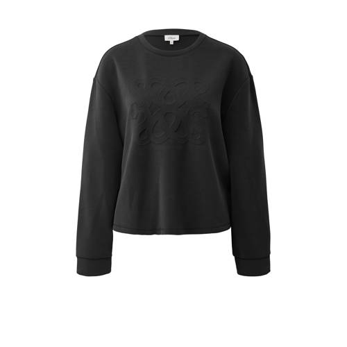 s.Oliver Curve sweater zwart afbeelding