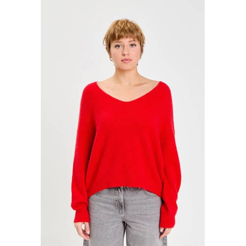 Cache Cache gebreide trui met wol rood afbeelding