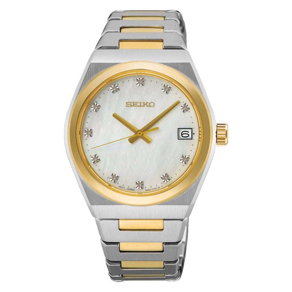 Seiko horloge SUR604P1 zilverkleurig