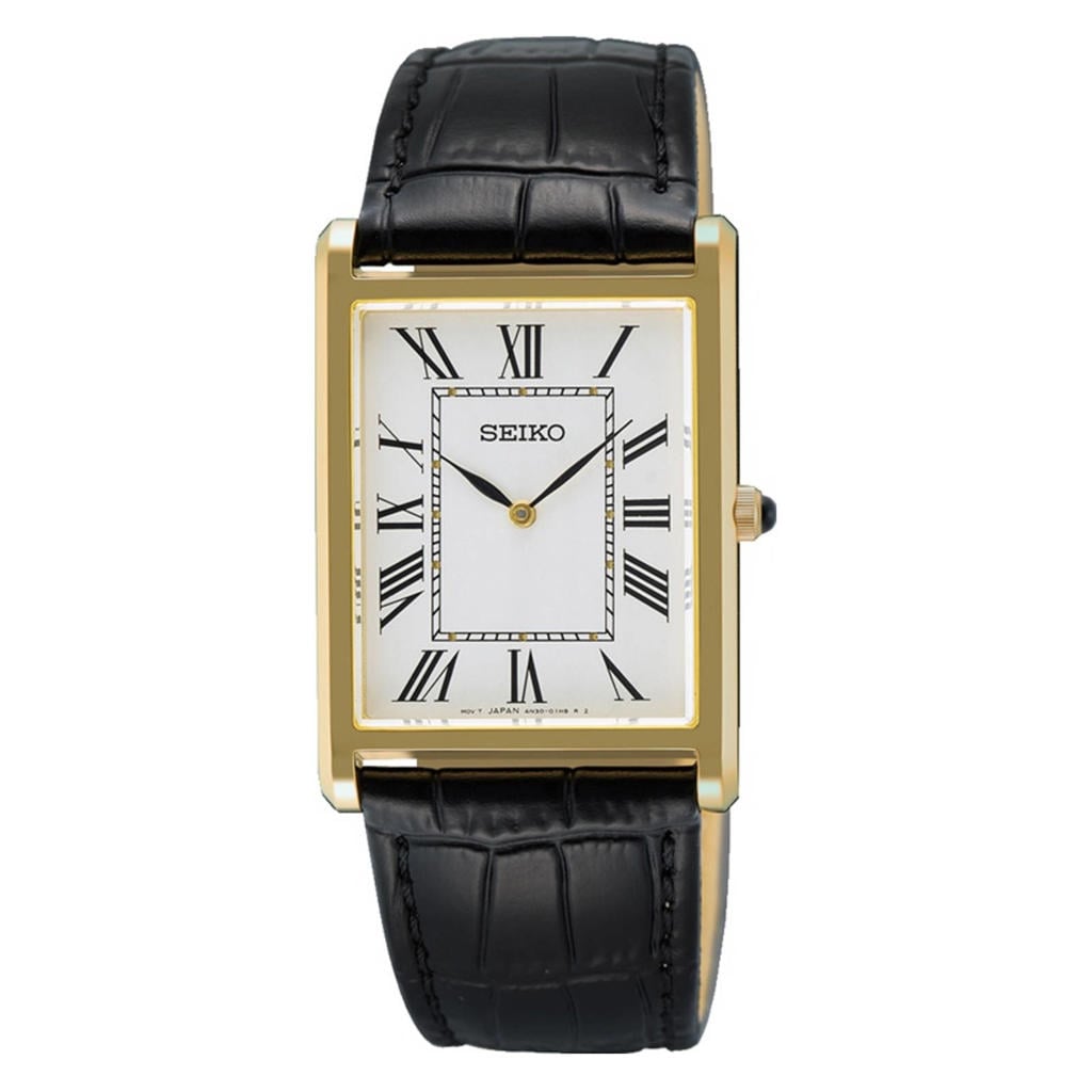 Seiko horloge SWR104P1 zwart/goudkleurig