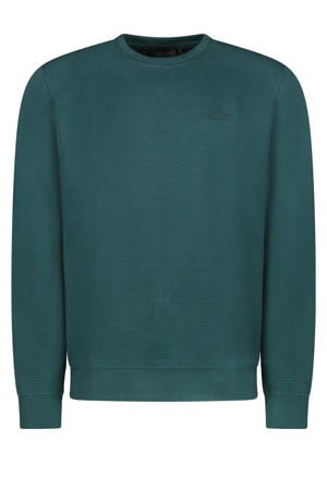 sweater met textuur donkergroen