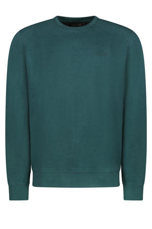 sweater met textuur donkergroen