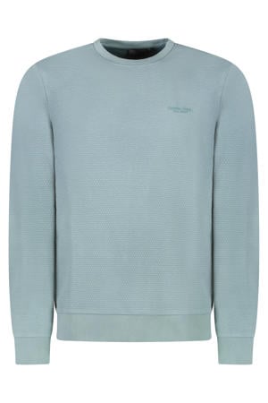 sweater met textuur blauw