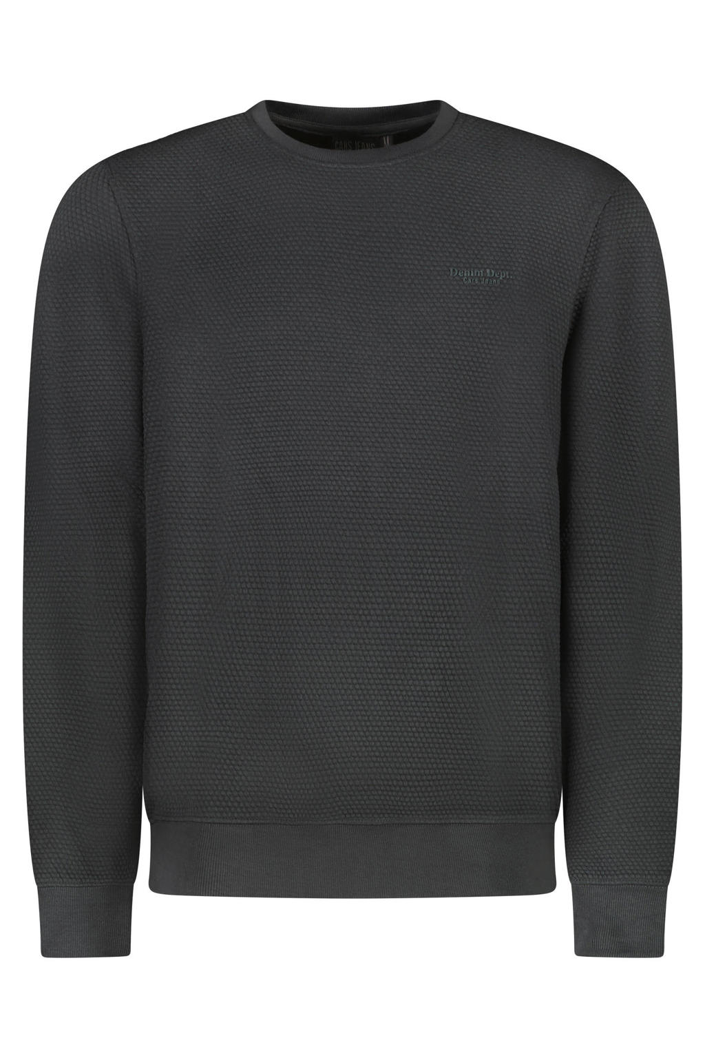 Cars sweater met textuur antraciet