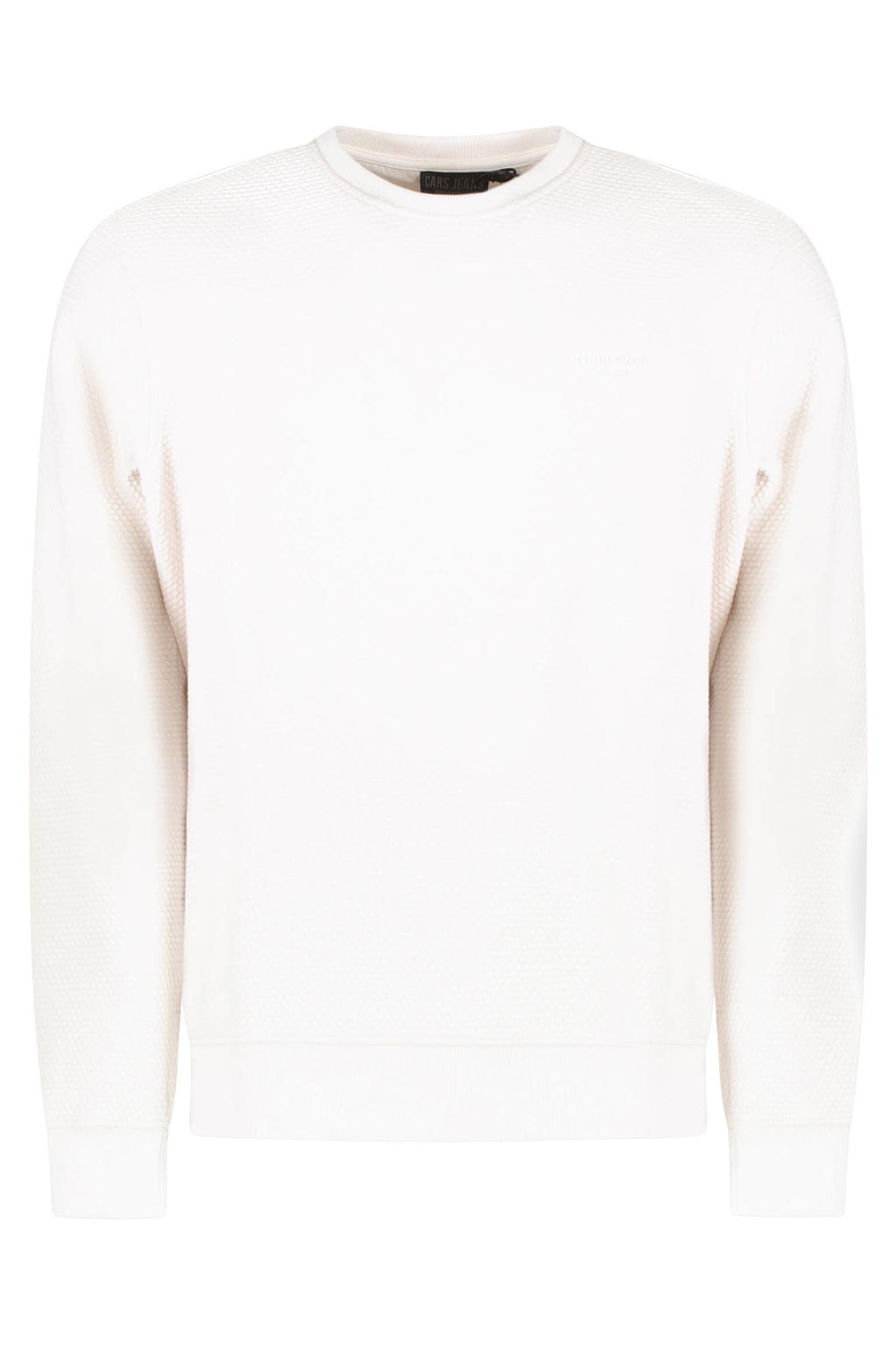 Cars sweater met textuur wit