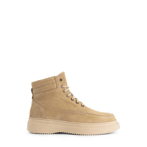 Travelin gevoerde suède veterboots beige afbeelding