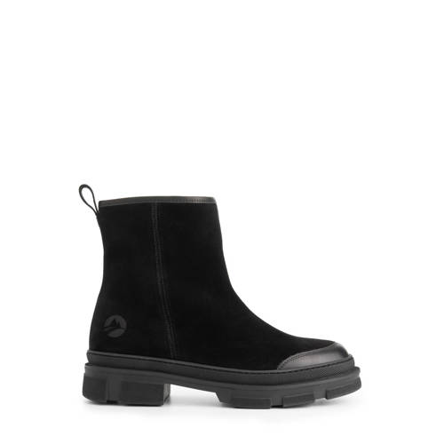 Travelin gevoerde suède enkelboots zwart afbeelding