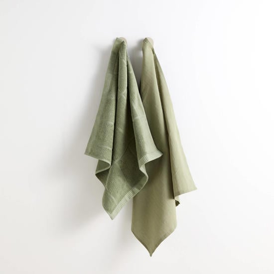 groene thee- & keukendoeken