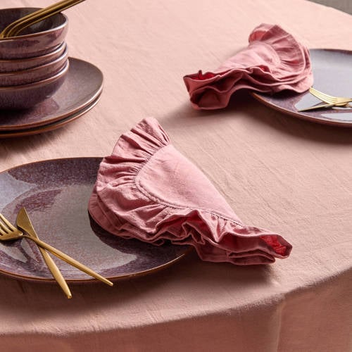 NOUS Living servet ruffle (45x45 cm) (set van 2) afbeelding