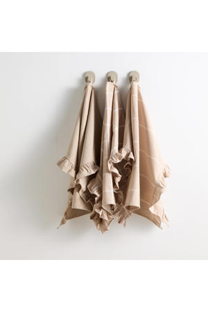 theedoek ruffle (50x70 cm) (set van 3)
