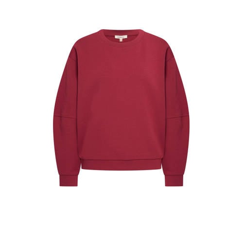 Expresso sweater rood fijn gebreid afbeelding