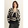 Expresso vest zwart gebreid