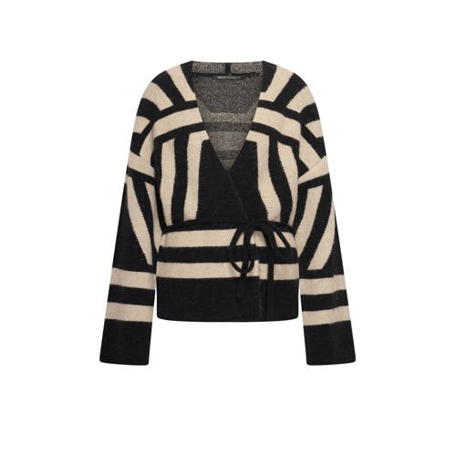 Expresso vest zwart gebreid afbeelding