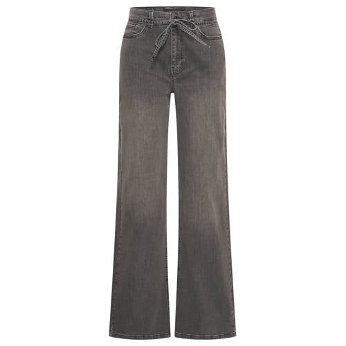 Expresso high waist wide leg jeans grey denim afbeelding