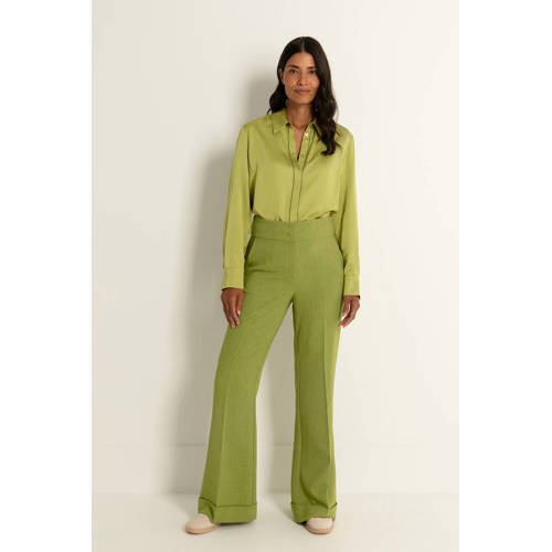 Claudia Sträter flared high waist pantalon afbeelding