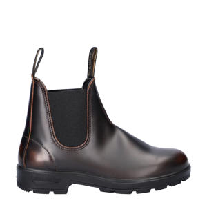 563 leren chelseaboots bruin