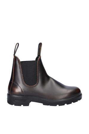 563 leren chelseaboots bruin