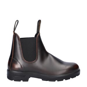 563 leren chelseaboots bruin