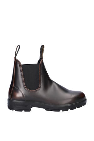 563 leren chelseaboots bruin