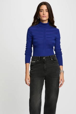 coltrui fijn gebreid blauw