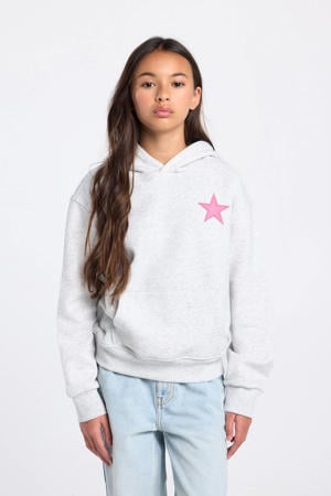 sweater met backprint grijs