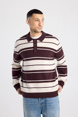 gestreepte sweater rood