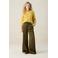 Sissy-Boy wide leg high waist broek donkergroen
